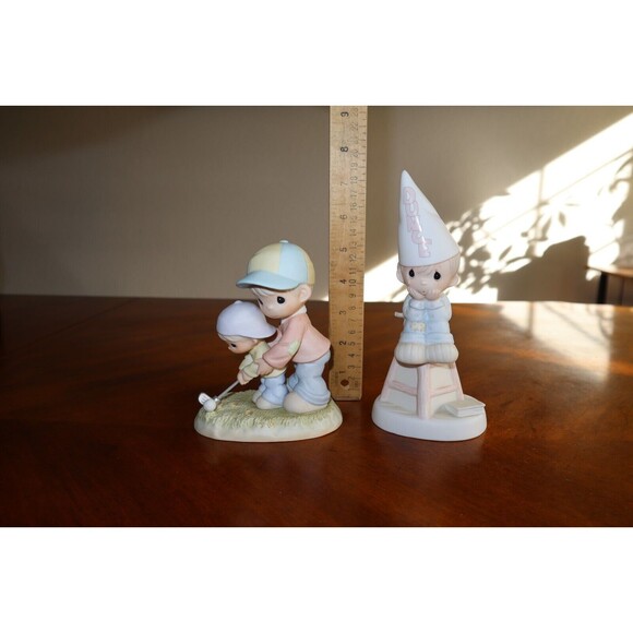 Lot Precious Moments Nobody's Perfect & You Always Stand Behind Me Golf Figurine - Picture 3 of 11
